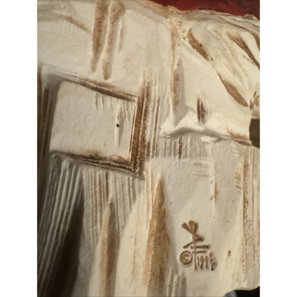 Vintage 1997 David Frykman Portfolio DF1038 Santa & Polar Bear Cubs Figurine 8" - Picture 7 of 14